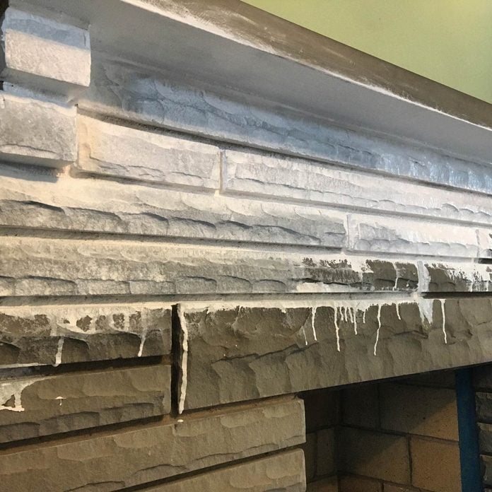 white wash-painted-fireplace