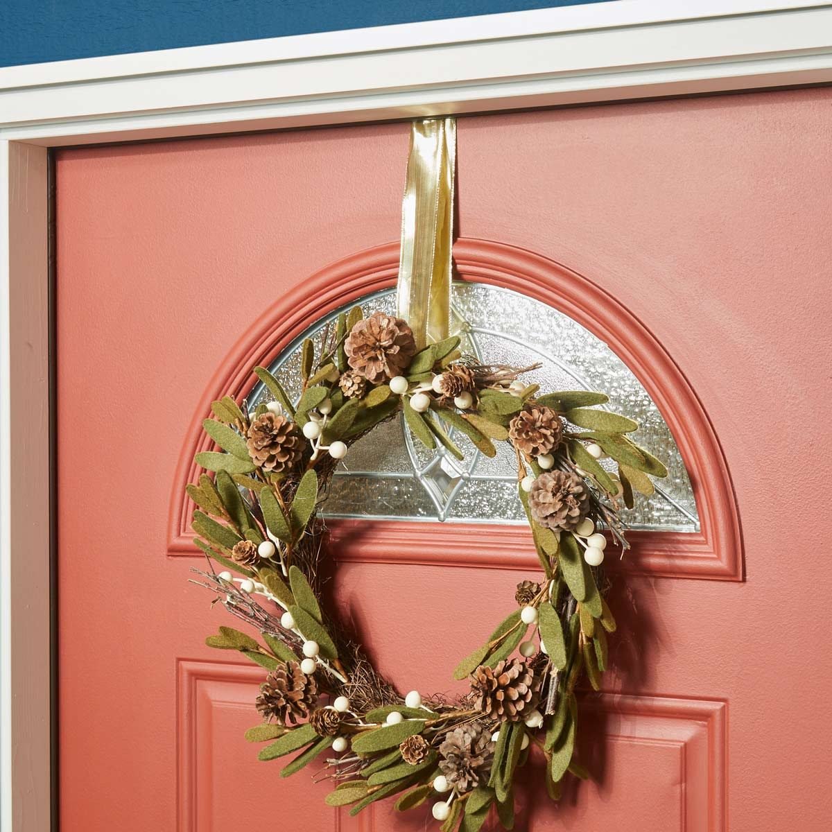 Wreath Hook For Front Door / Burlap Owl Summer Wreath for Door, Front