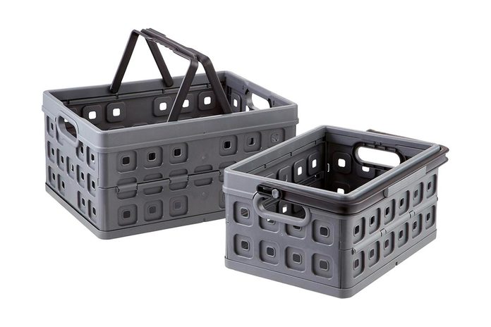 collapsible crates with handles