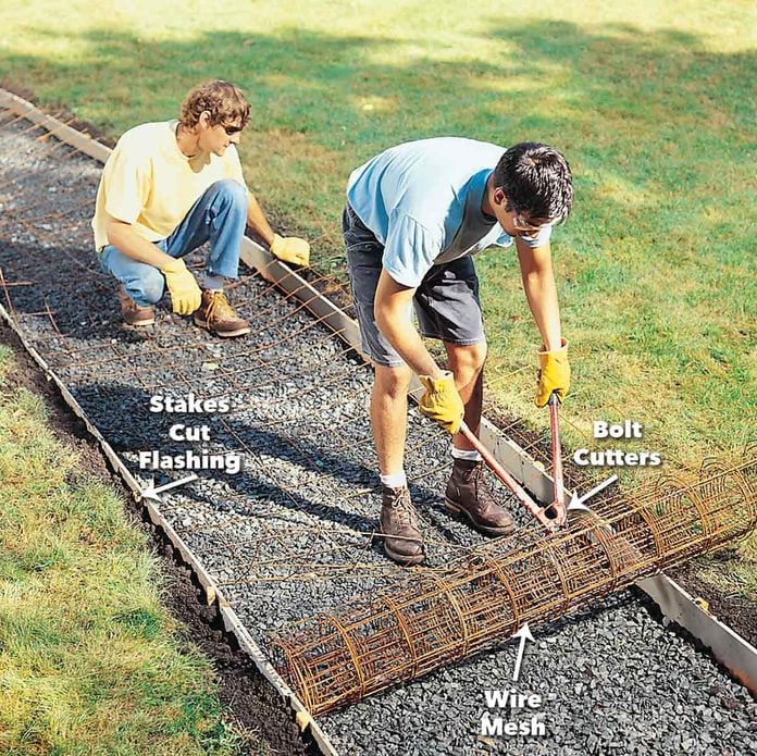 How To Pour A Concrete Sidewalk Diy