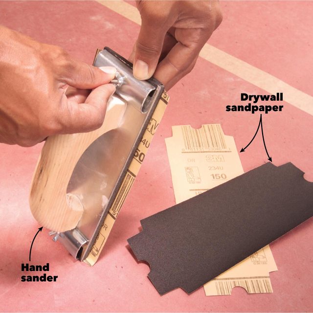 drywall sanding fine grit sandpaper