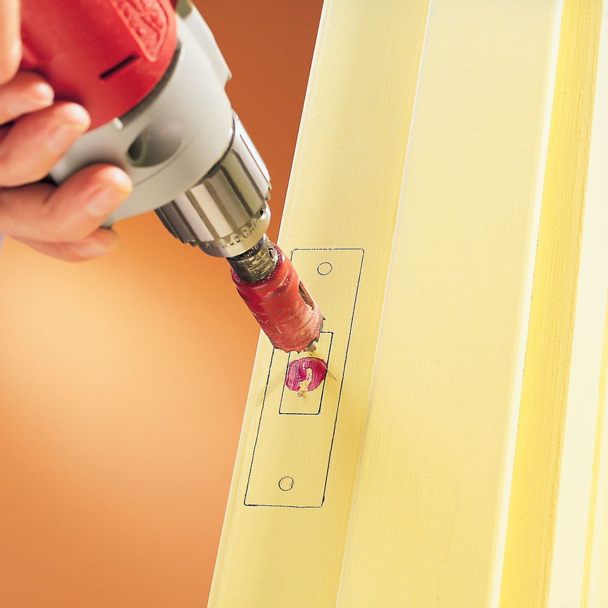 Drilling out a hole in Wooden Door, How To Install A Deadbolt Lock