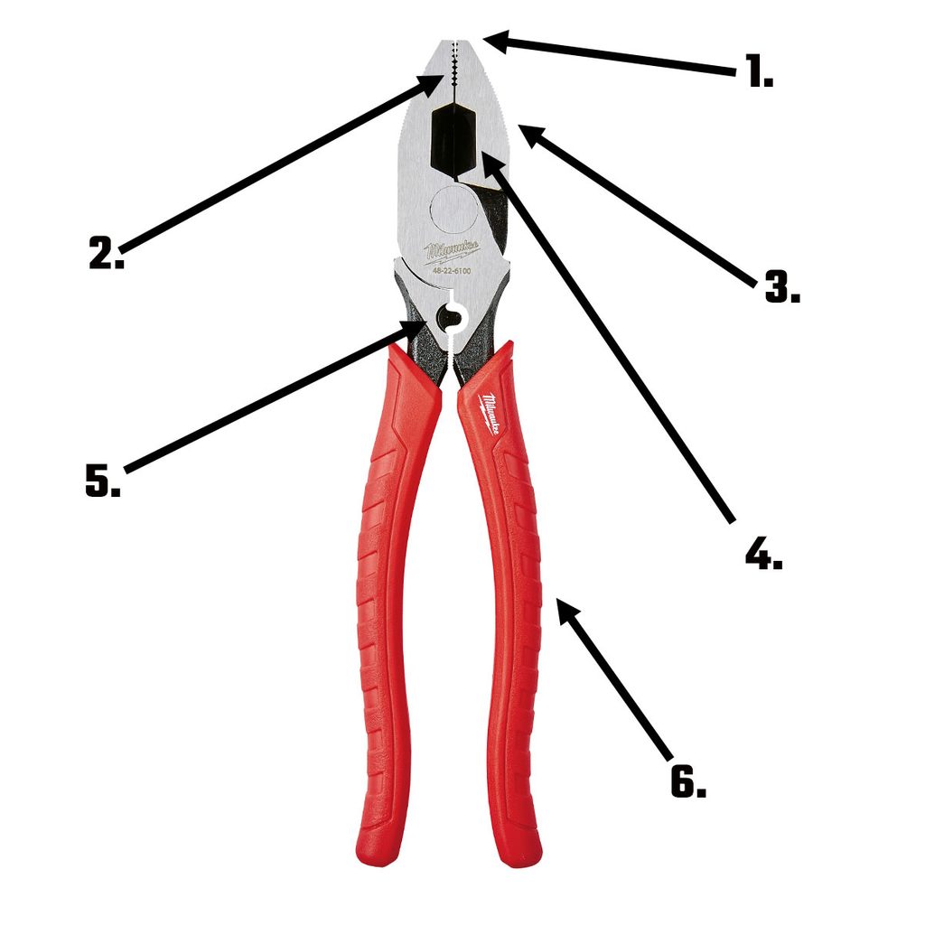 Flat Nose Pliers with Dual-Component Synthetic Handle