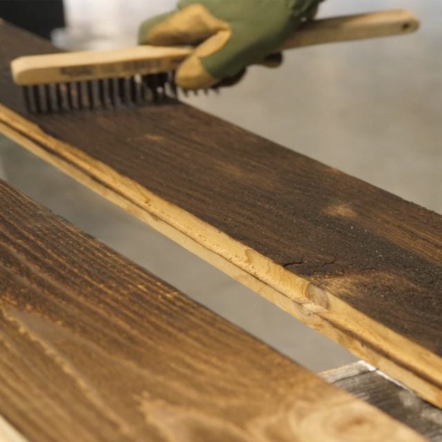 Shou Sugi Ban - finishing the wood