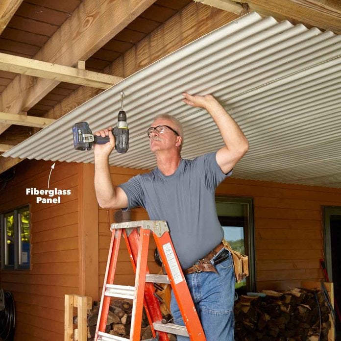 How To Build An Under Deck Roof Diy, Under Decking Ceiling Ideas
