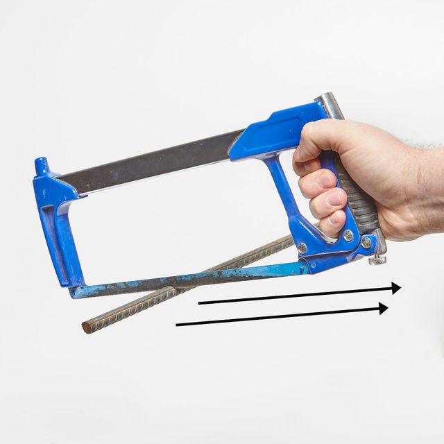 Hacksaw tip for cutting through rebar | Construction Pro Tips