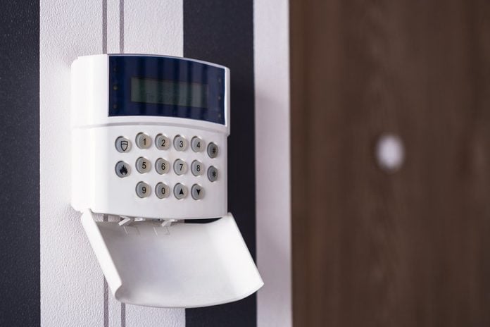 A properly installed alarm may deter some thieves.