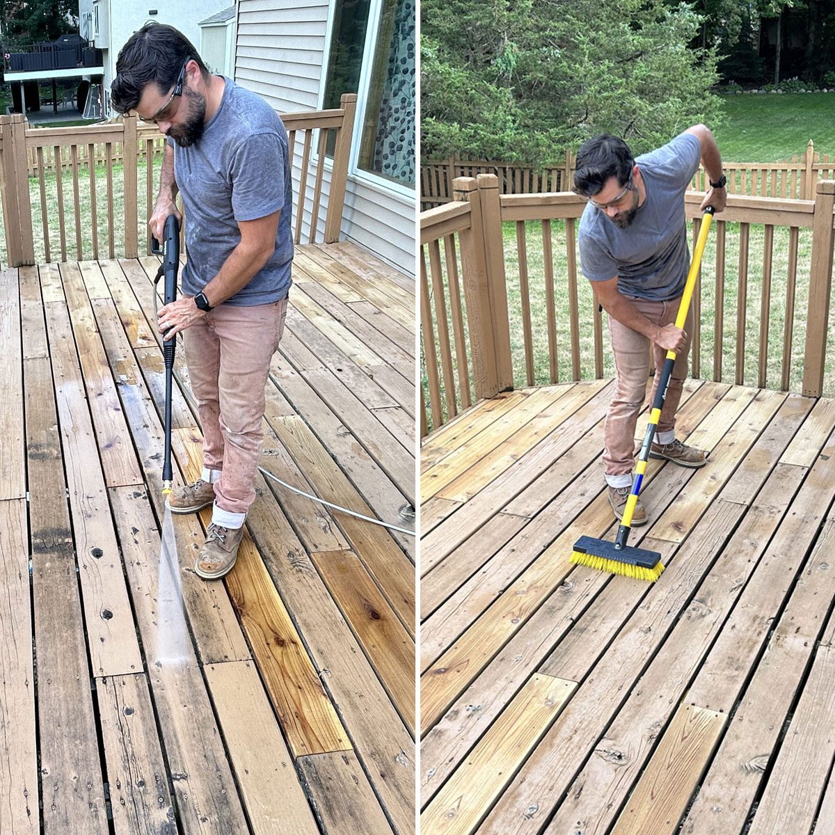 Cleaning the Deck