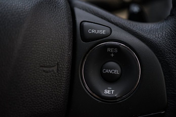 Cruise control on steering wheel,Cruise Control Button.