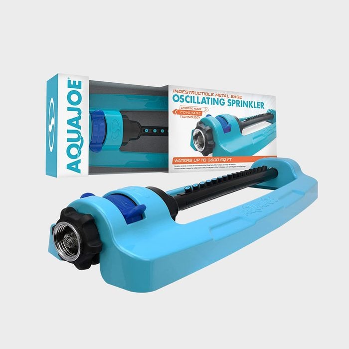 Aqua Joe Sji Oms16 Indestructible Metal Base Oscillating Sprinkler With Adjustable Spray Ecomm Amazon.com