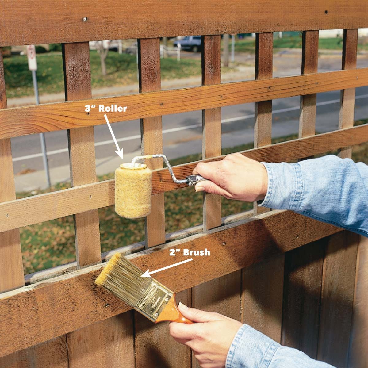 Best way to stain a fence