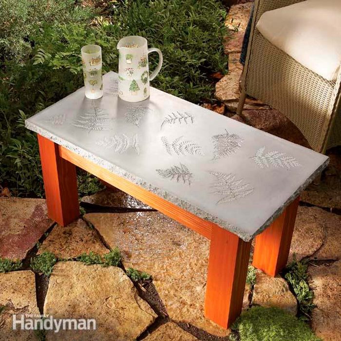 concrete table