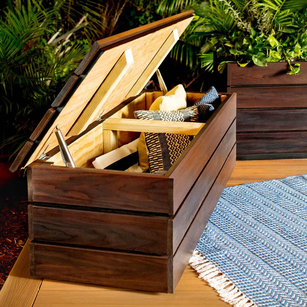 Build An Outdoor Storage Bench Diy, Outdoor Wood Storage Bench Plans Free