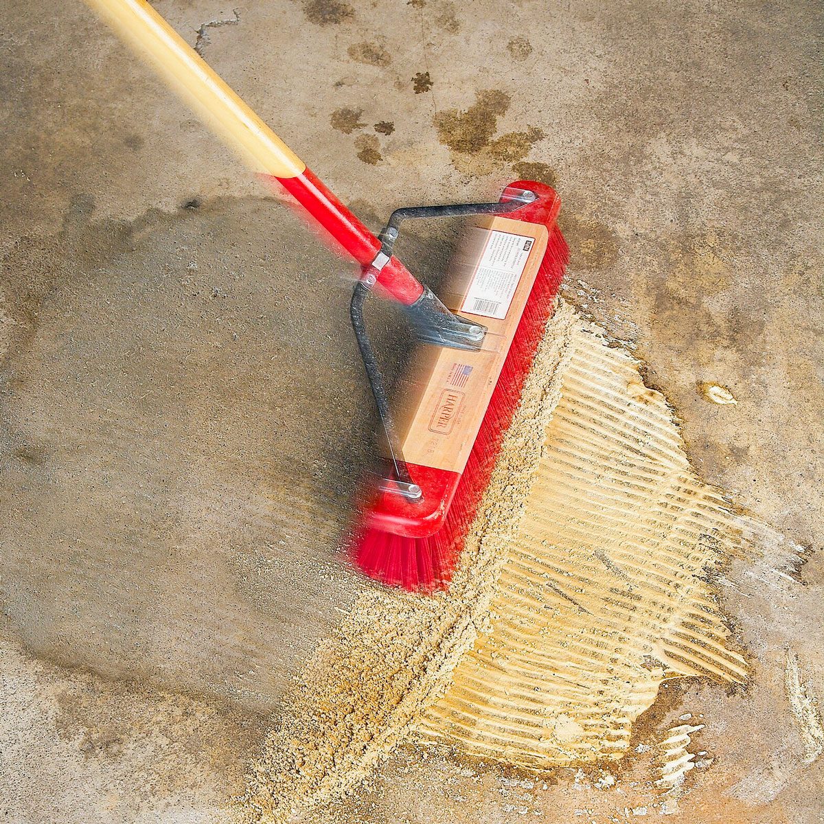 Sweeping Dust with Broom
