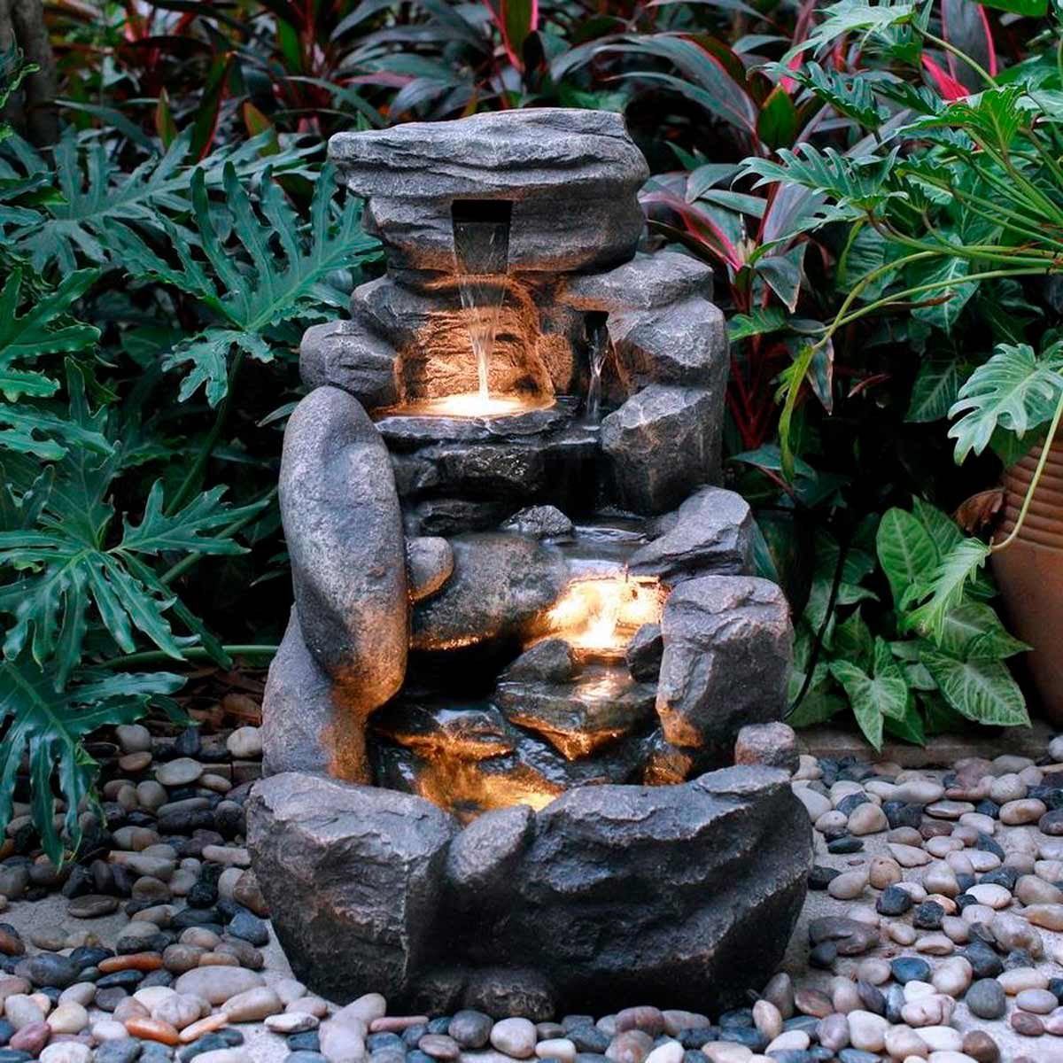 rock water feature