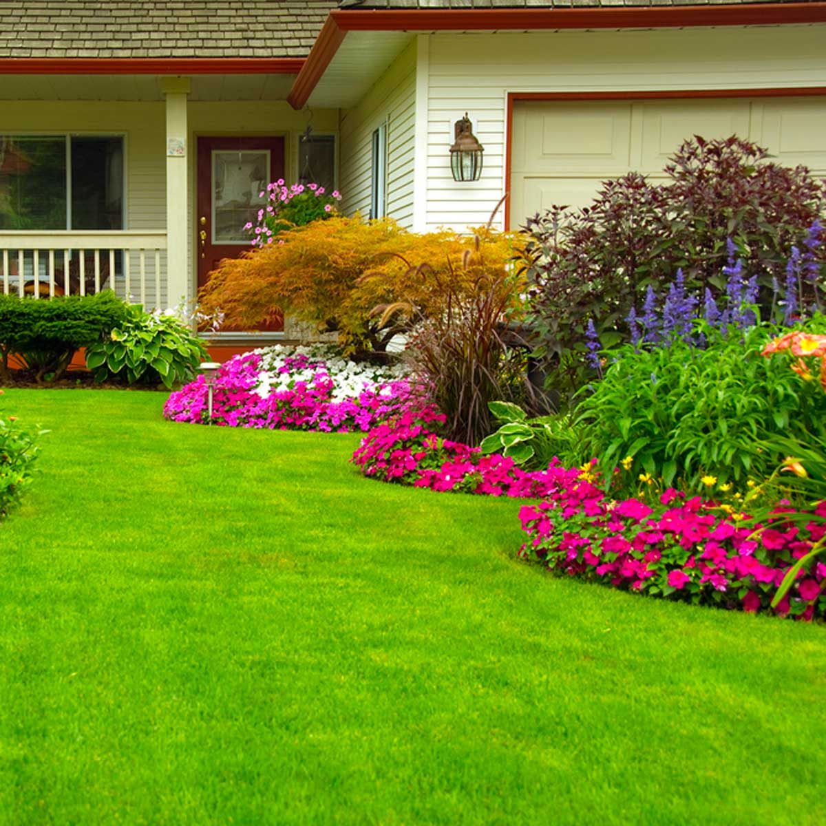 landscaping ideas for front yard ranch house