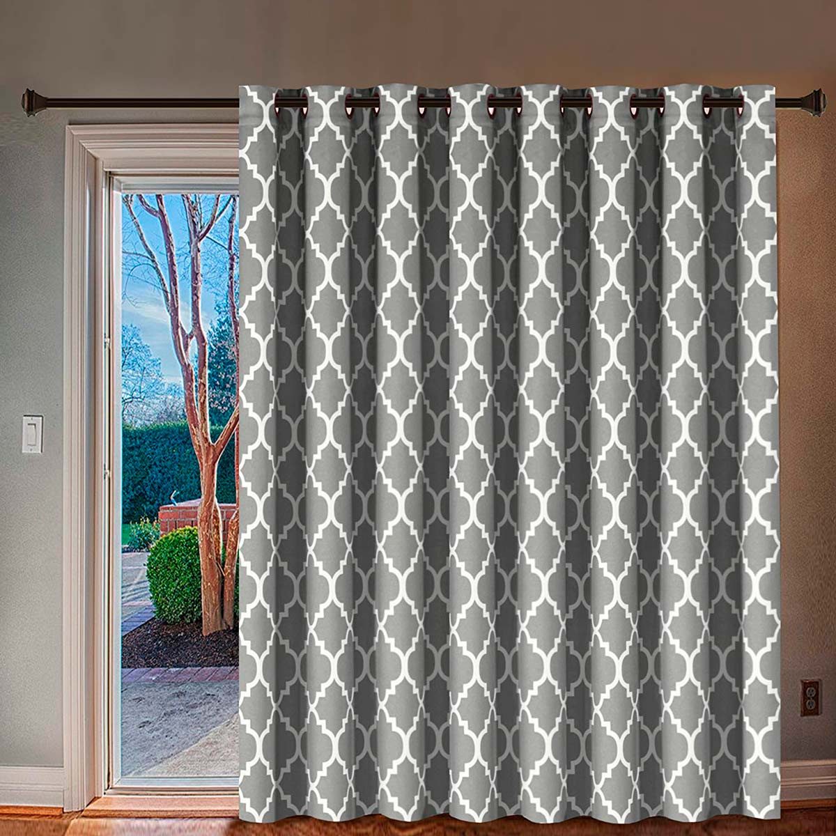 patio door curtains for traverse rod