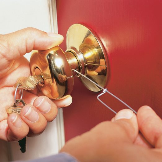 how to rekey a door remove old knob