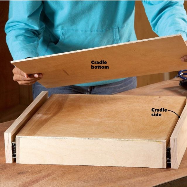under cabinet drawer build the cradle