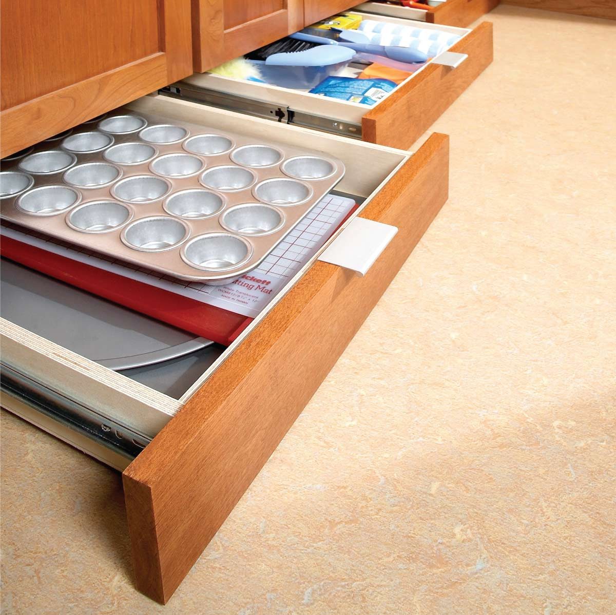 How to Build Under-Cabinet Drawers & Increase Kitchen Storage