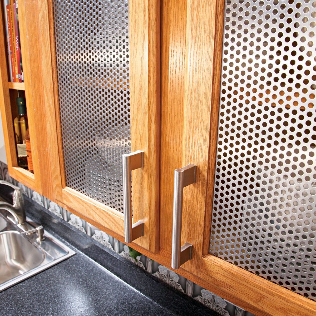 mesh kitchen - Aluminum Glass Cabinet Doors