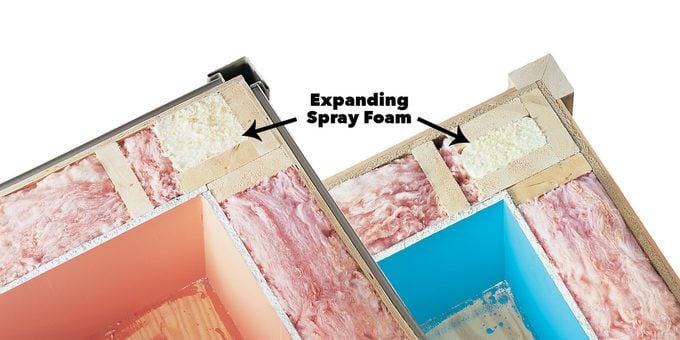 mold in corners of wall fix expanding spray foam