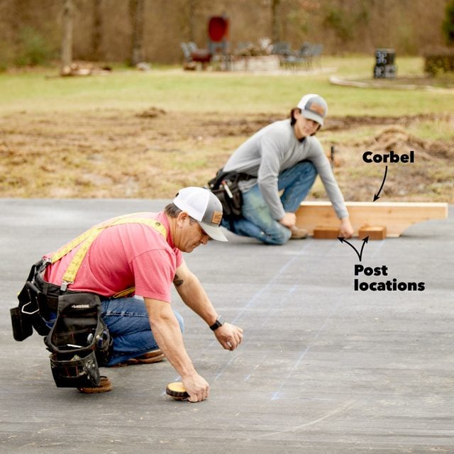 kitchen pavilion shed lay out the footprint