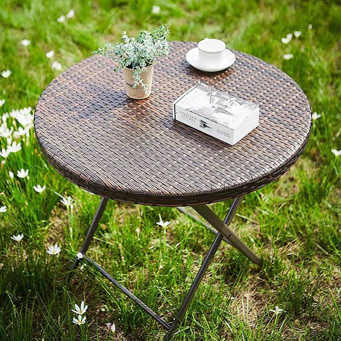 JIWU-Small-Outdoor-Rattan-Wicker-Folding-Picnic-Table-Patio-Porch-Bistro-Dining-Table