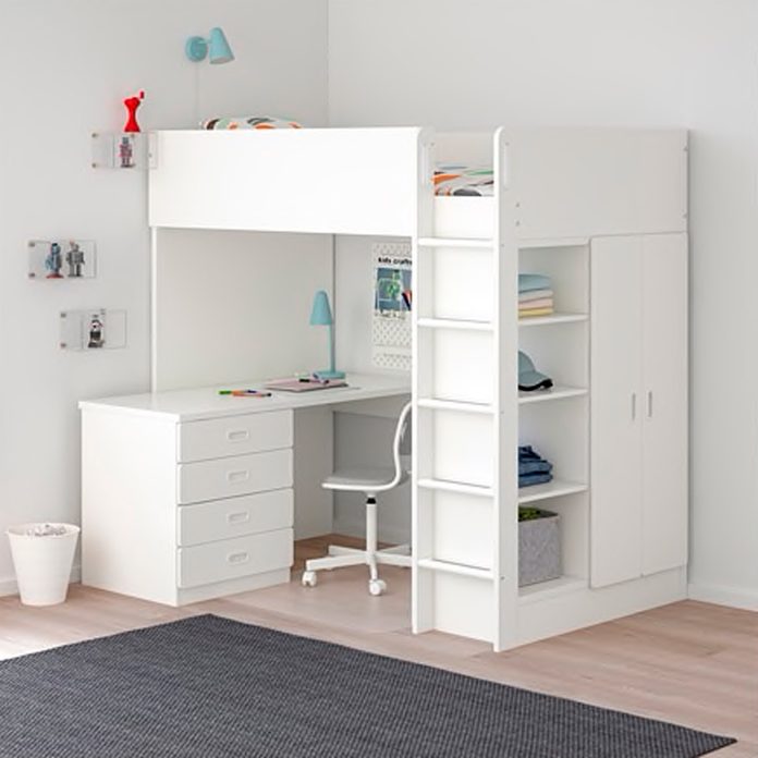 Genius Bed Ideas For Small Rooms, Beds With Desks Underneath Ikea