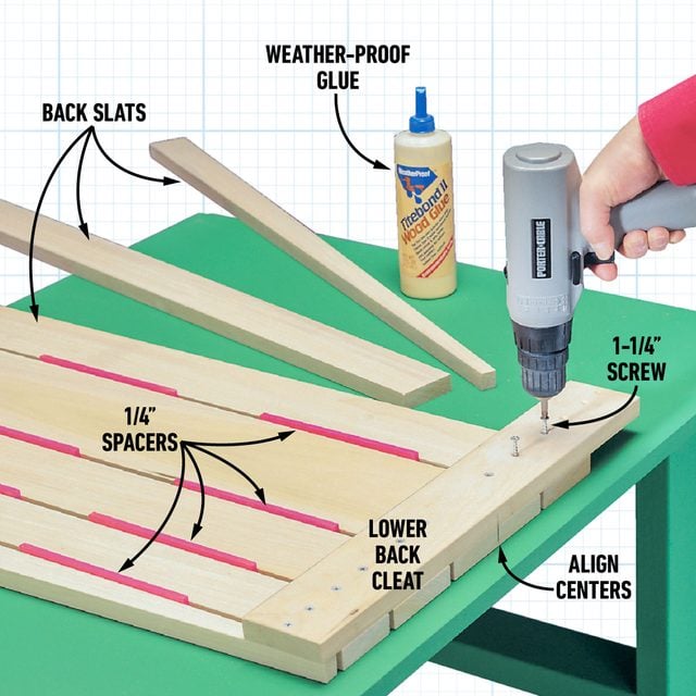 Use Spacers For The Slats