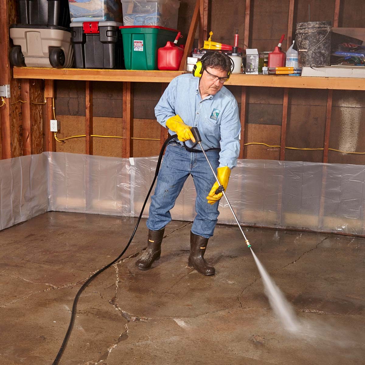 Garage Floor Resurfacing Fix A Pitted Garage Floor Family Handyman