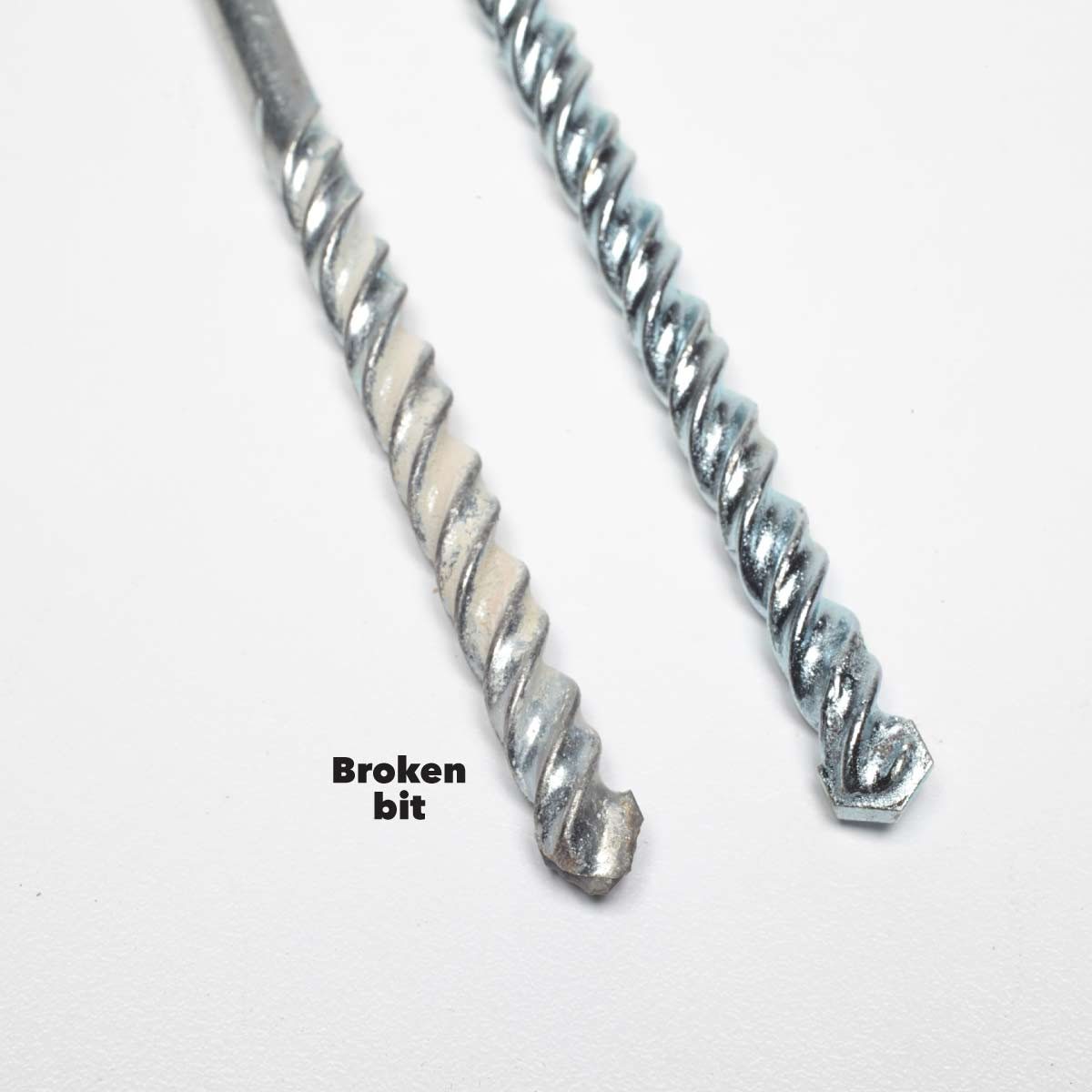 rotary vs hammer drills broken bits