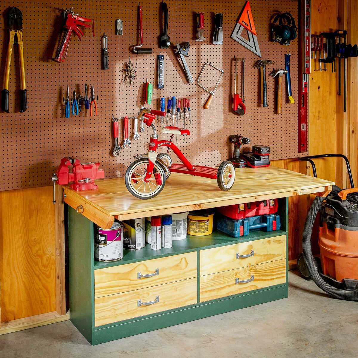 Sandpaper storage solution  Small woodworking shop ideas, Garage