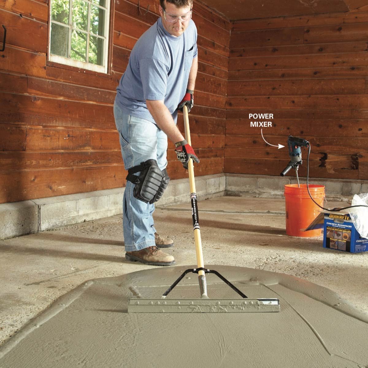 Garage Floor Resurfacing Fix A Pitted Garage Floor Family Handyman