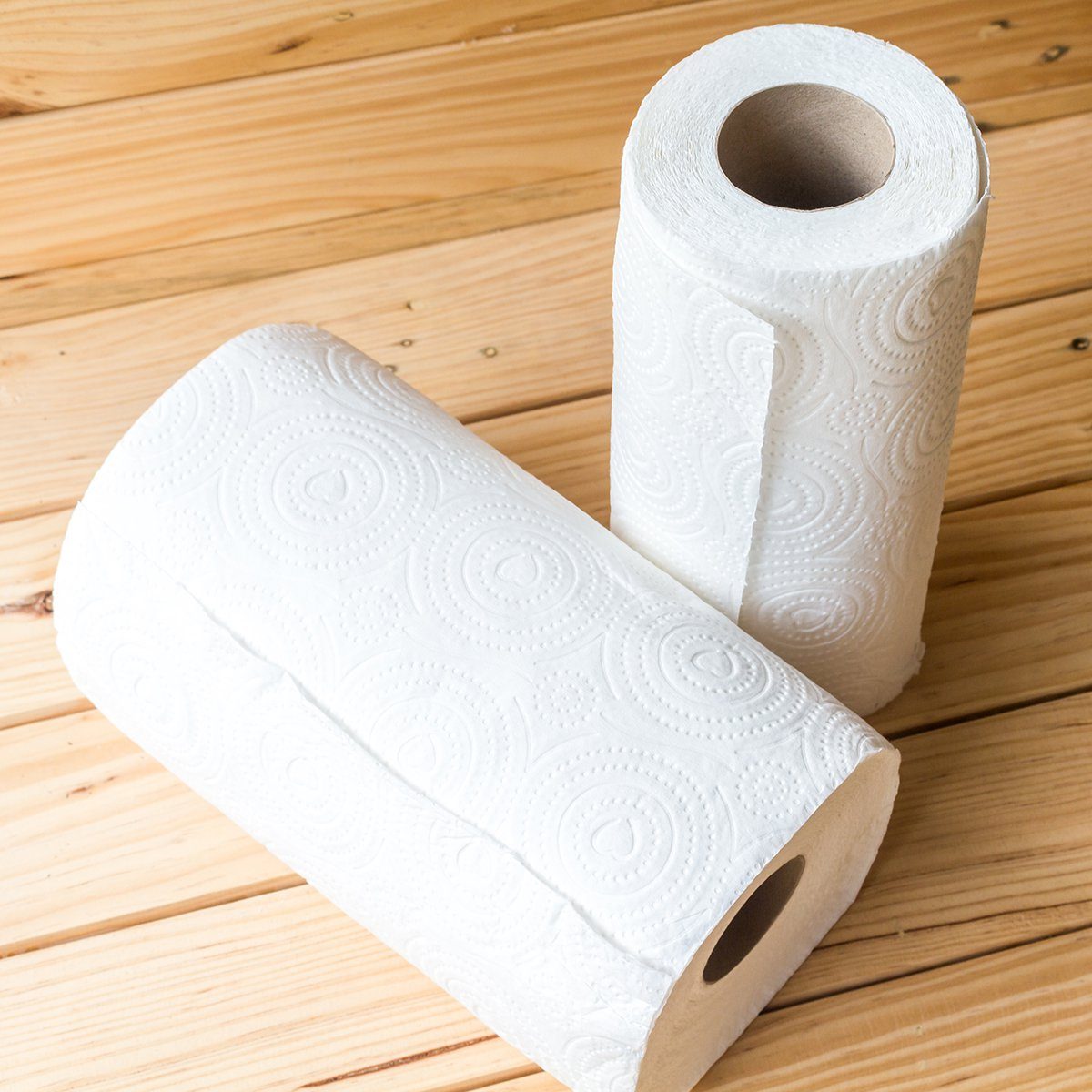 Roll Paper Towel On Wooden Background Shutterstock 349899023