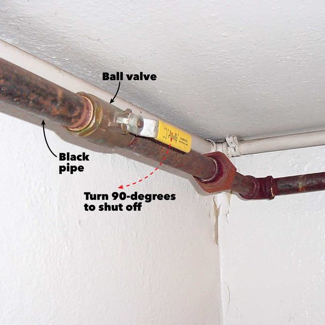 house side gas shutoff valve