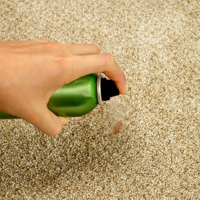 Hairspray remove nail polish from carpet