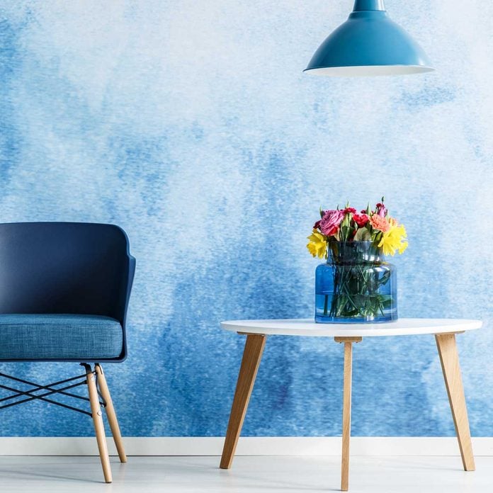 Blue Ombre Wall Paint