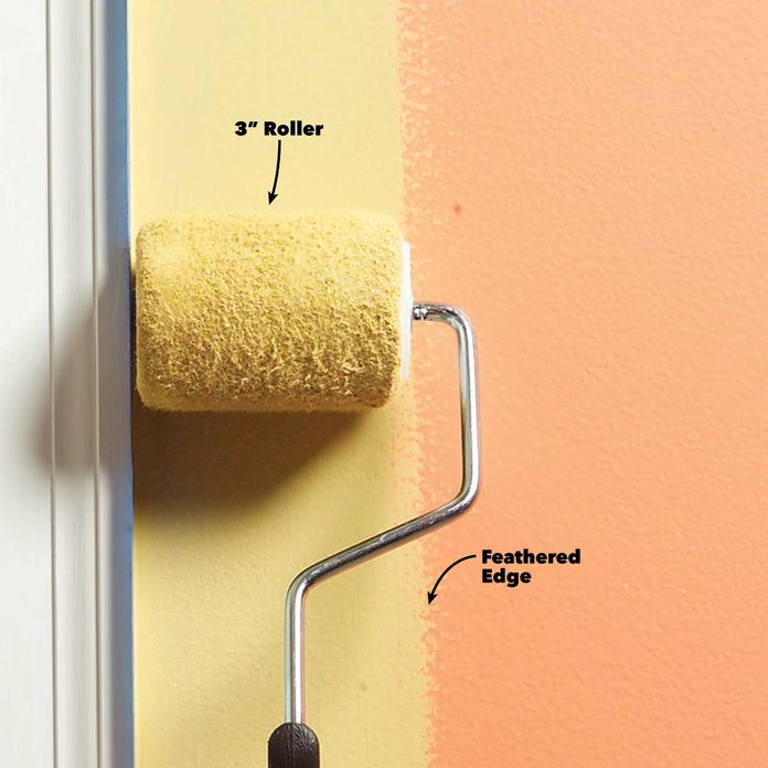 interior painting tips roll along edges