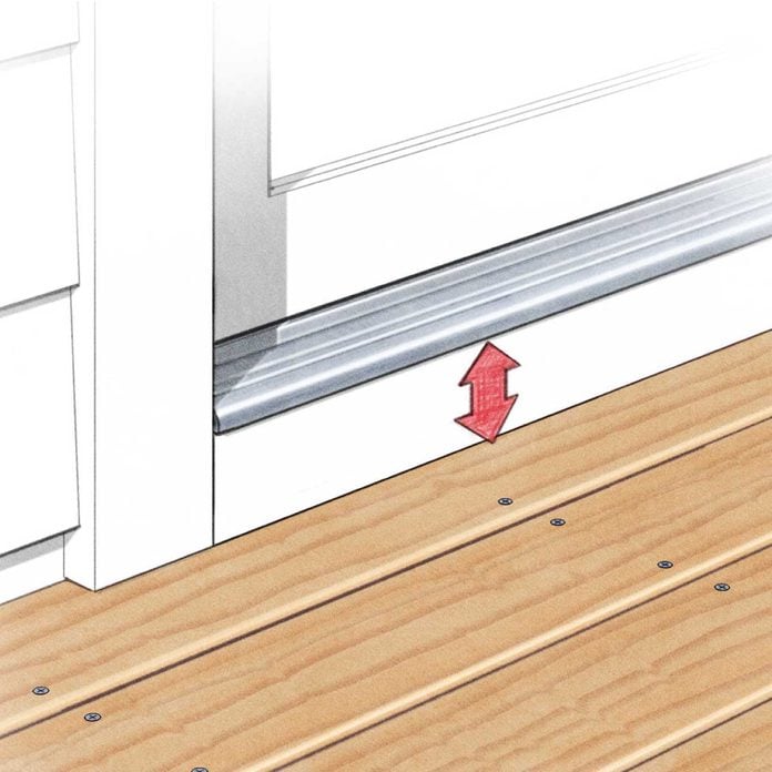 deck building tips leave a gap below doors