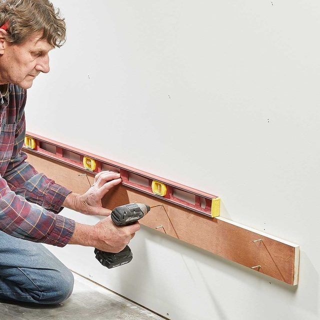 french cleat tool wall temporary ledger