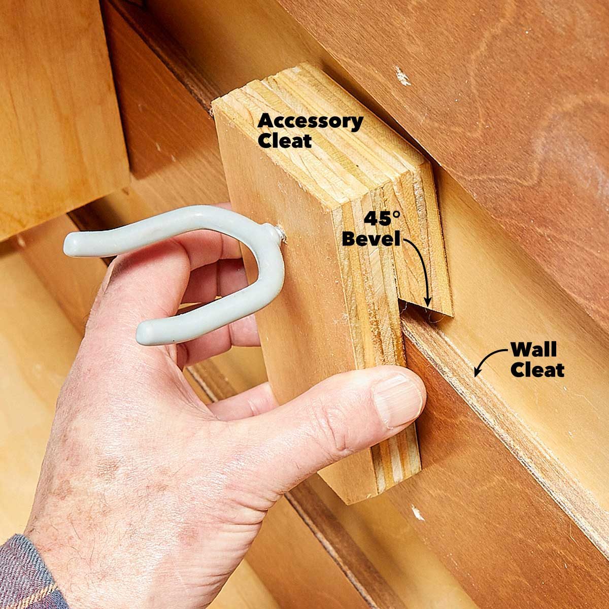 How To Build A French Cleat Tool Storage Wall Family Handyman