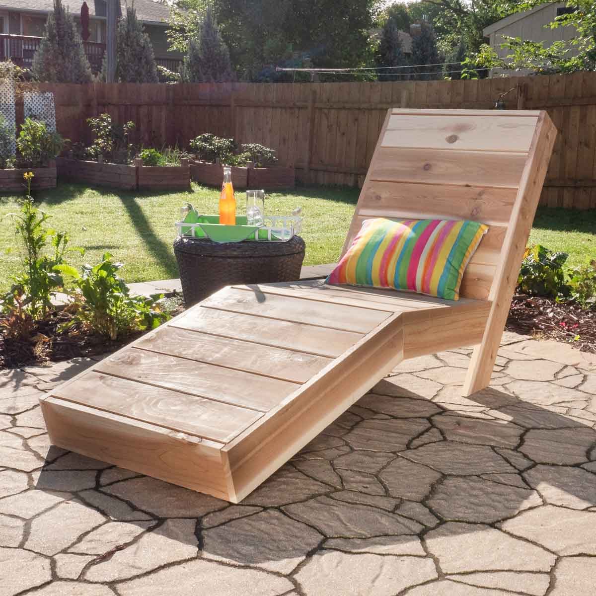 How to Build Outdoor Chaise Lounge (DIY) | Family Handyman