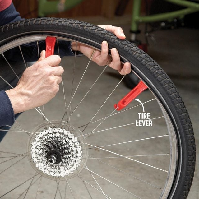Remove the bike tire from rim