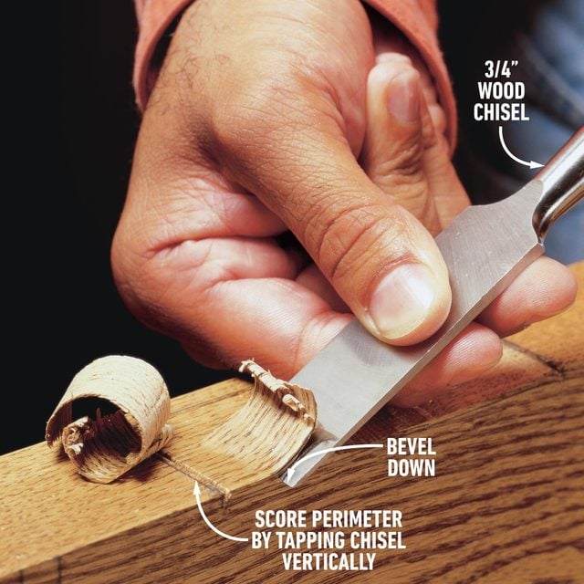 How To Use A Wood Chisel Mortise cut