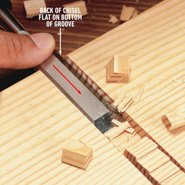How To Use A Wood Chisel Fine-tune the dado