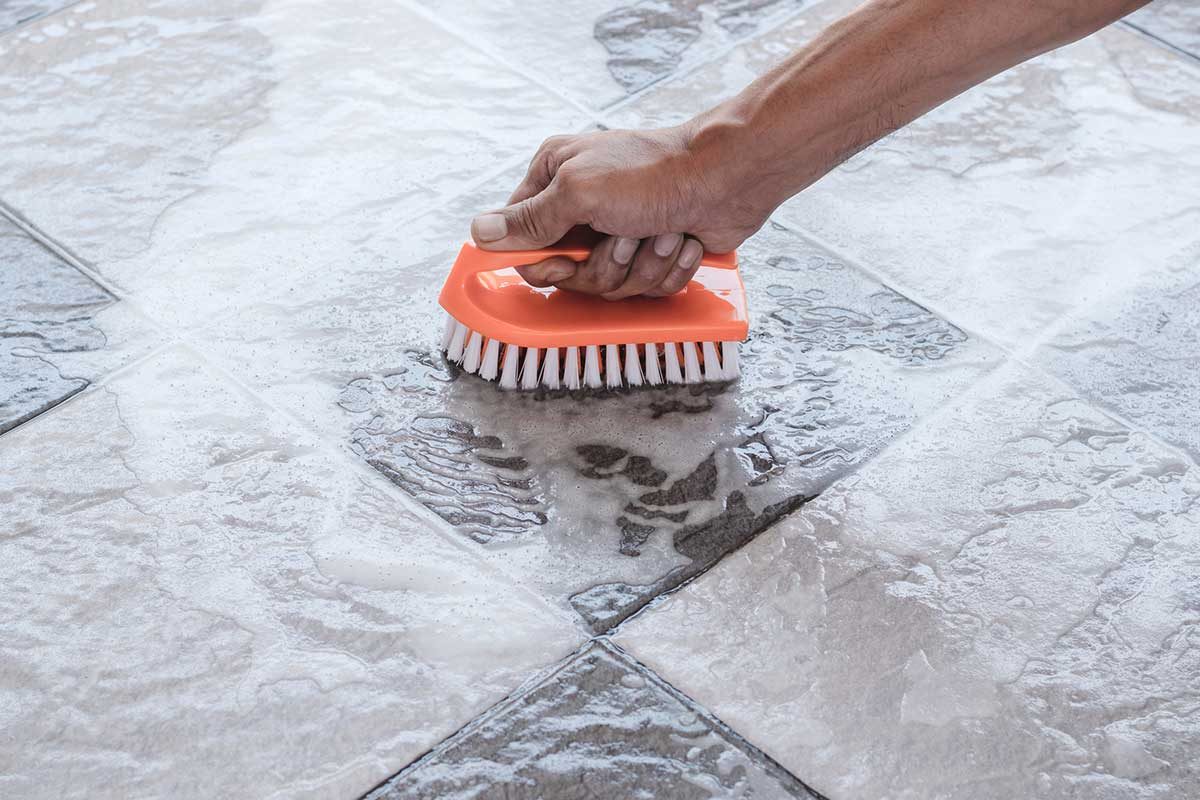 Cleaning Tile Floor