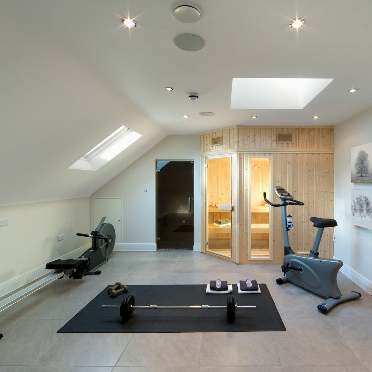 The 5 Best Home Gym Flooring Ideas, Exercise Equipment Mats Hardwood Floors