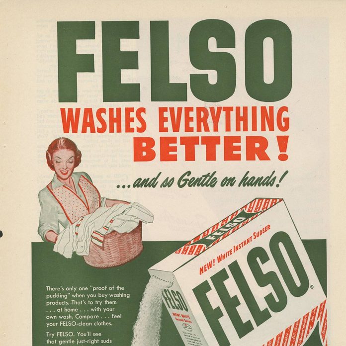Vintage Felso laundry detergent ad