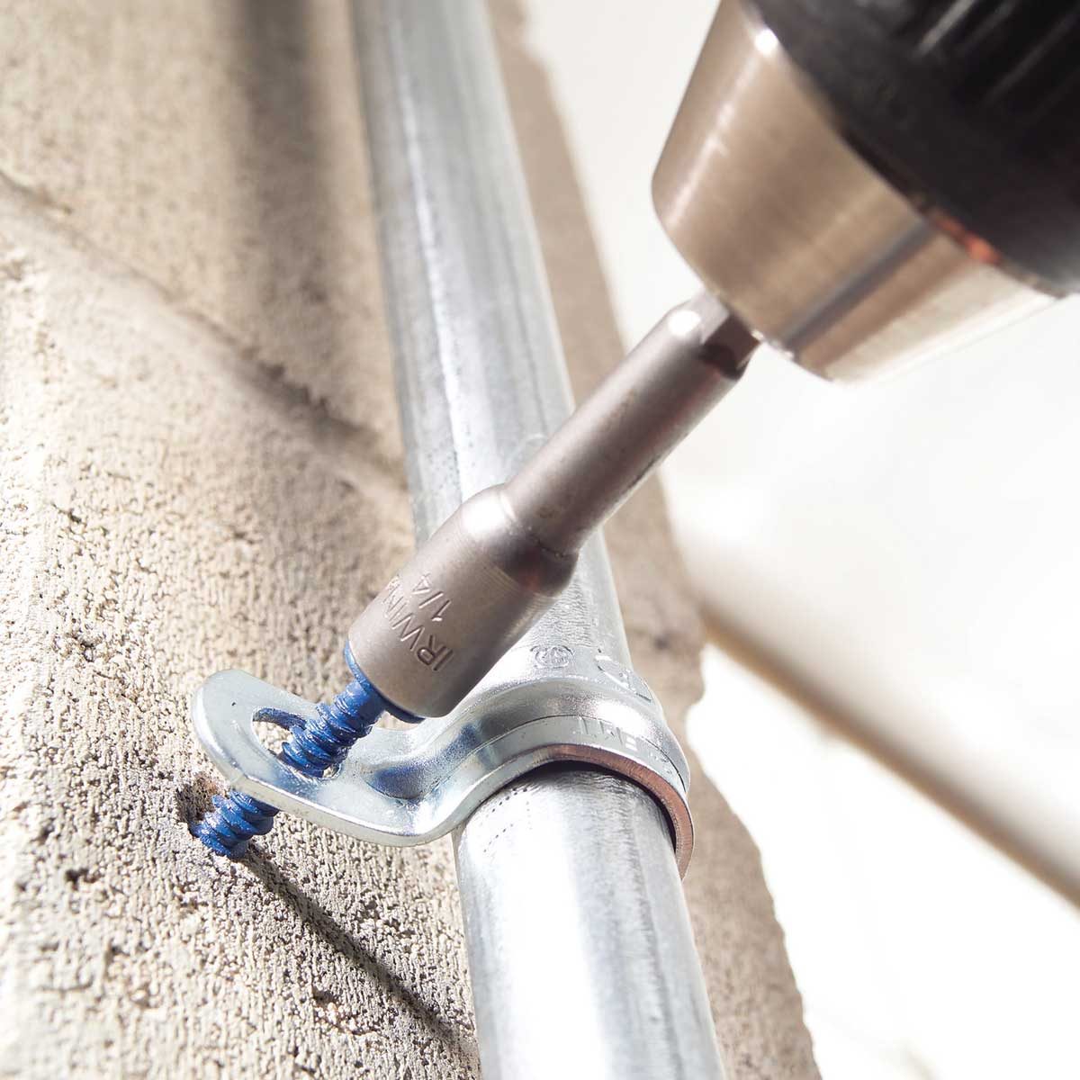 drilling concrete fasteners stopping point